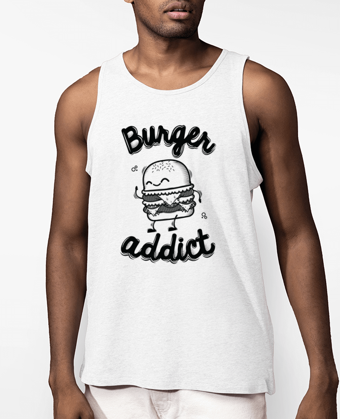 Débardeur Homme BURGER ADDICT Par PTIT MYTHO