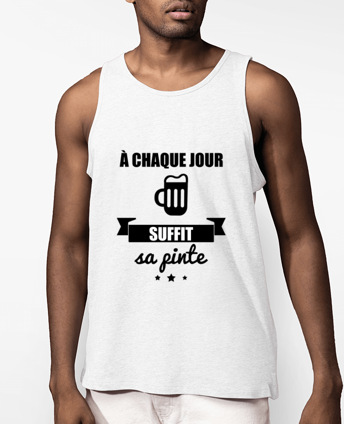 Débardeur Homme À chaque jour suffit sa pinte, bière, apéro, alcool Par Benichan