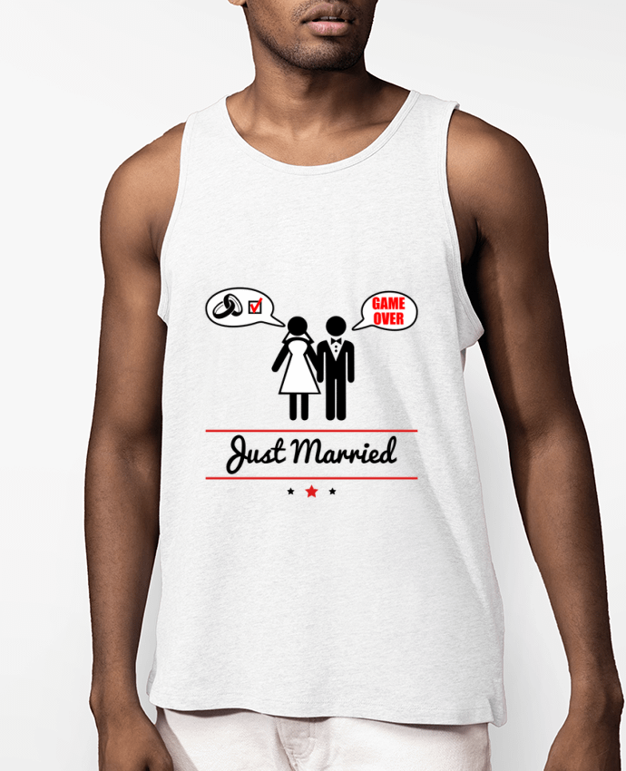 Débardeur Homme Just married, juste mariés Par Benichan