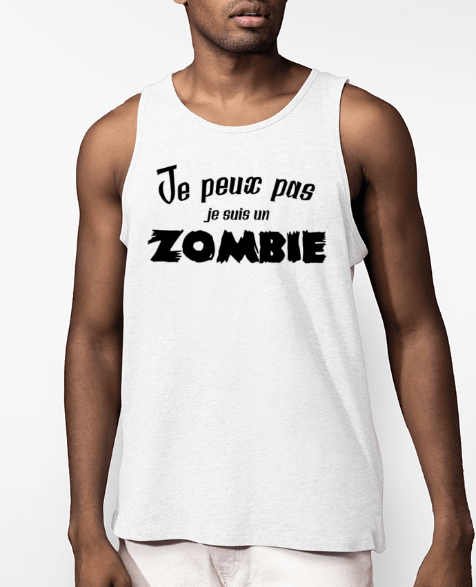 Débardeur Homme Je peux pas je suis un Zombie Par L'Homme Sandwich