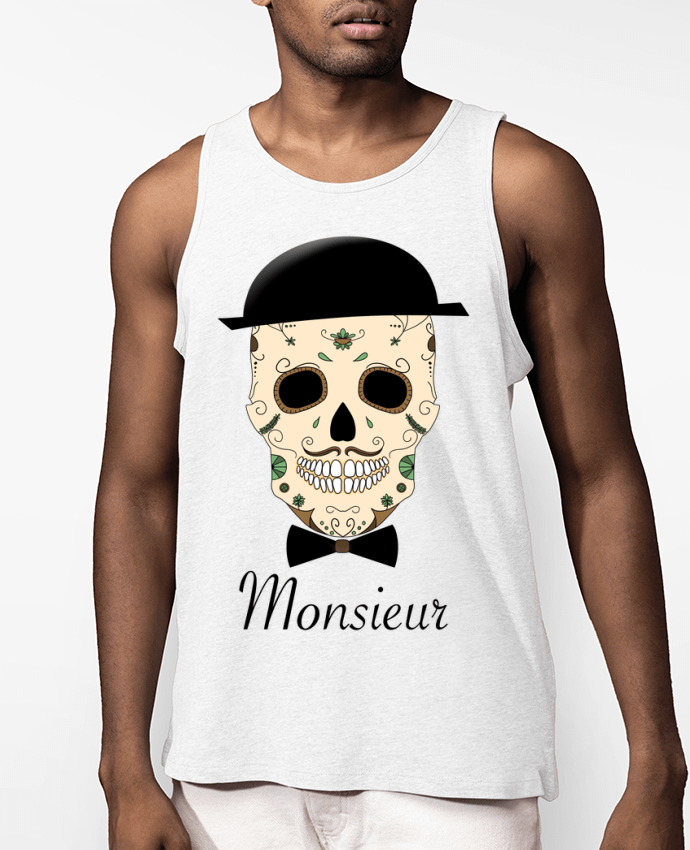 Débardeur Homme Calavera Monsieur Par Mx ARTificiel