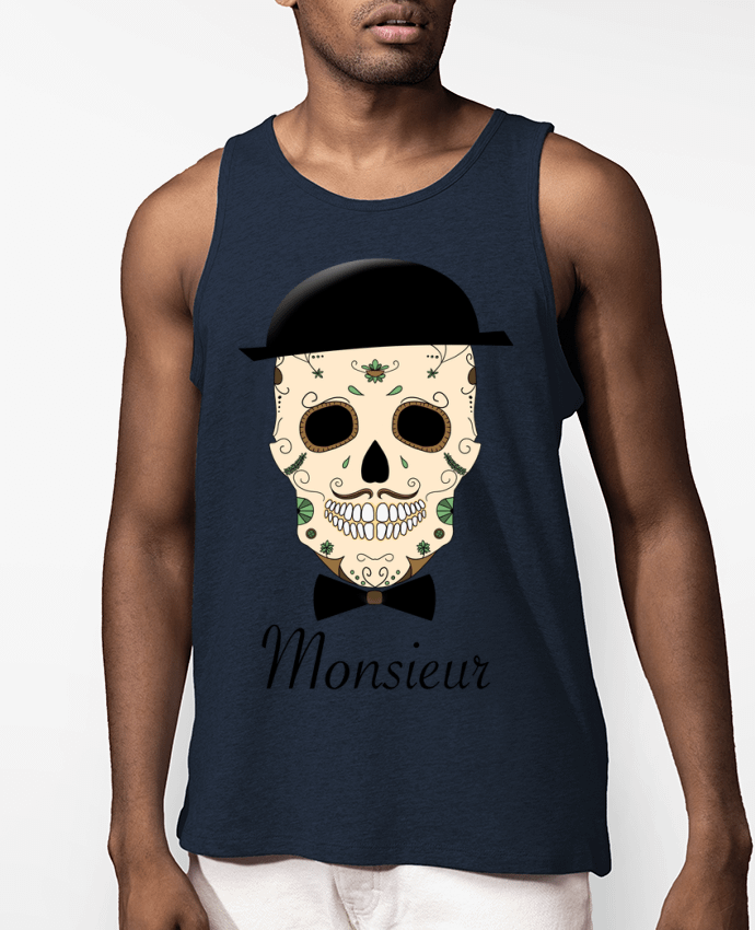 Débardeur Homme Calavera Monsieur Par Mx ARTificiel