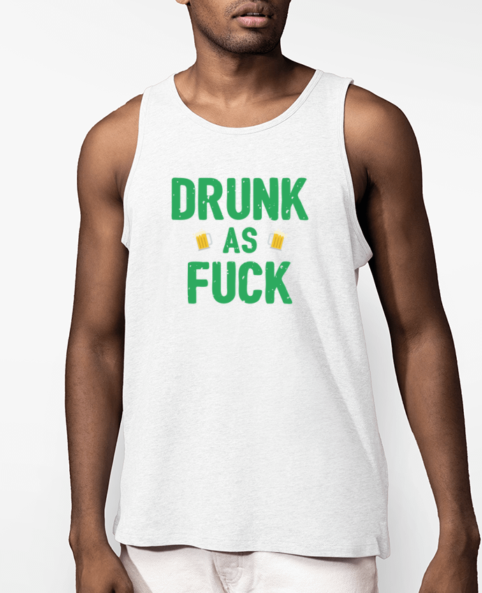Débardeur Homme Drunk as fuck Par tunetoo