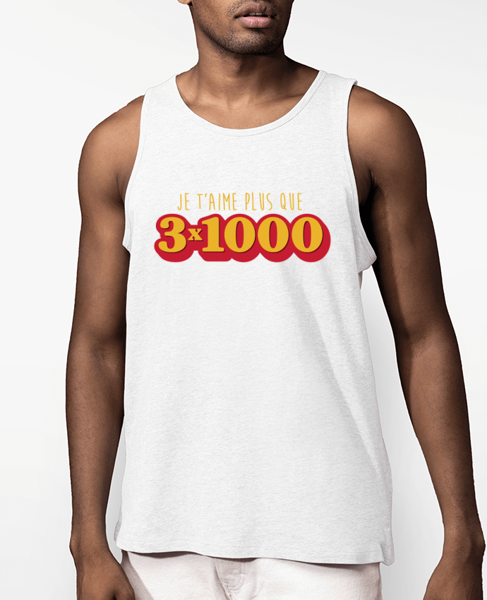 Débardeur Homme Je t'aime plus que 3 x 1000 - Avengers Par tunetoo