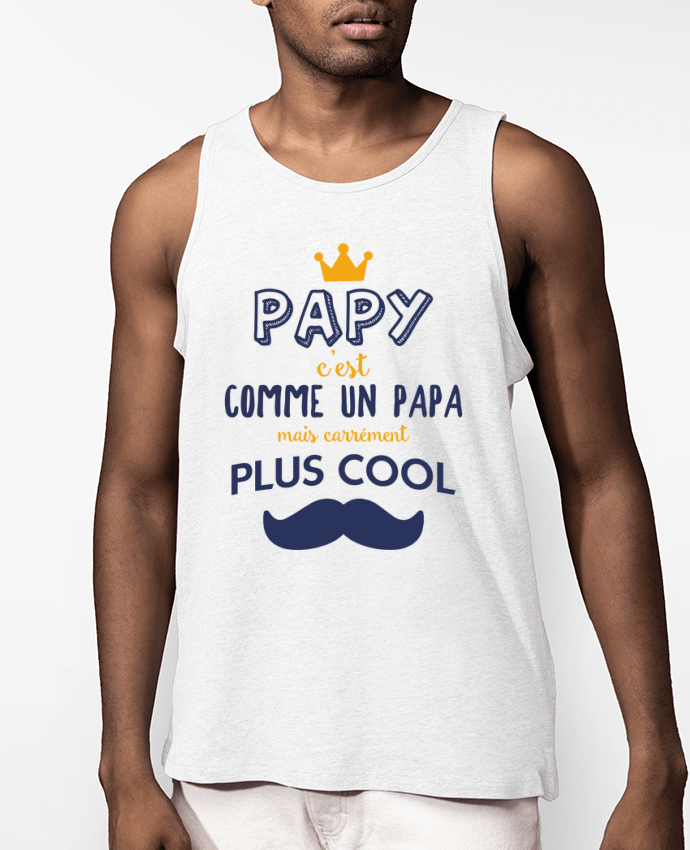 Débardeur Homme Papy comme un papa en plus cool Par tunetoo