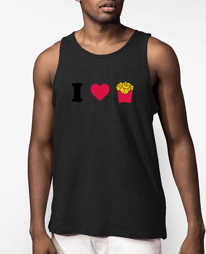 Débardeur Homme I love fries Par tunetoo