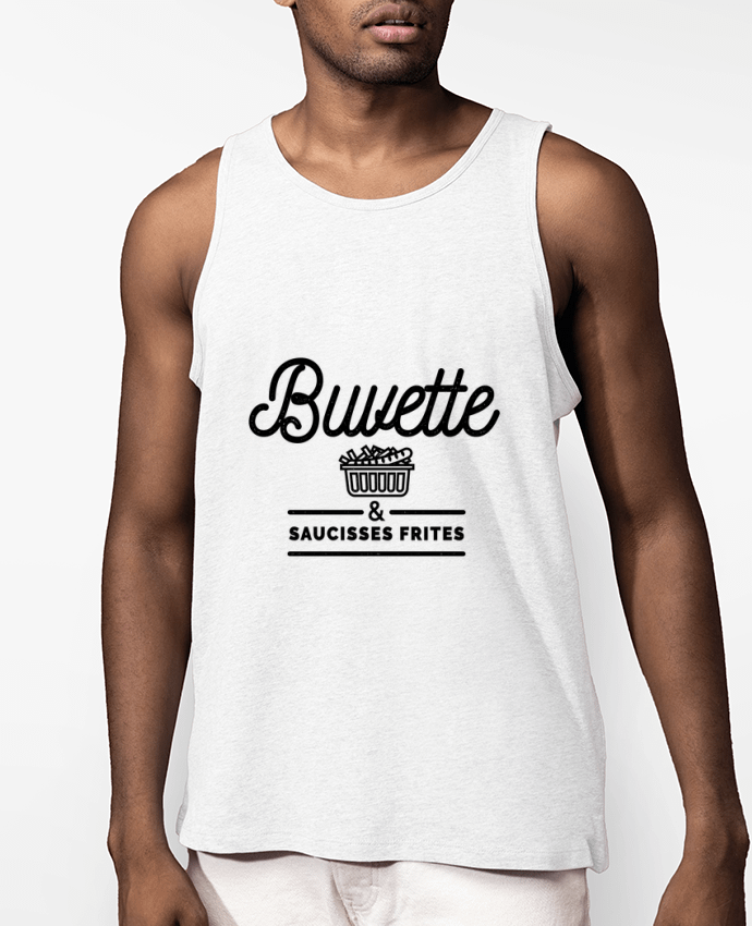 Débardeur Homme Buvette et Saucisse frites Par Rustic