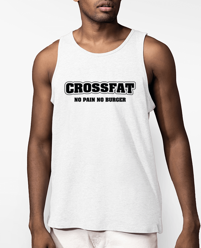Débardeur Homme Crossfat - No pain no burger Par tunetoo