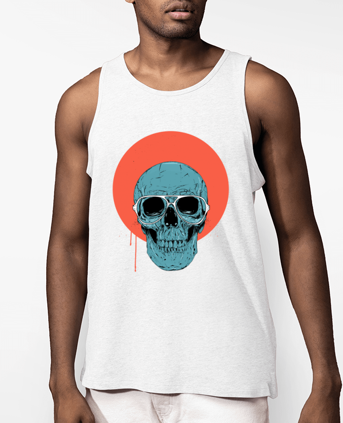 Débardeur Homme Blue skull Par Balàzs Solti