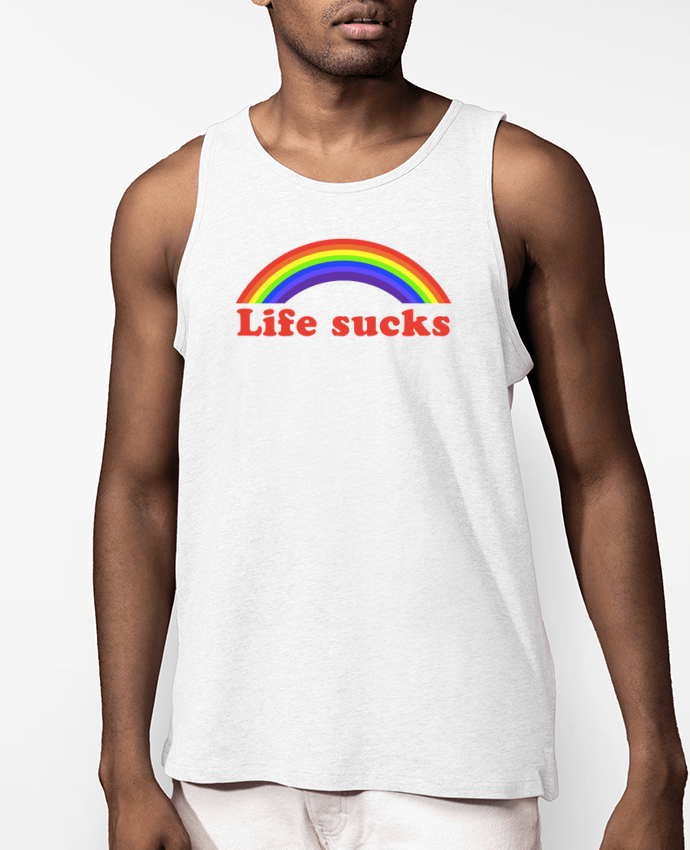 Débardeur Homme Life sucks Par justsayin
