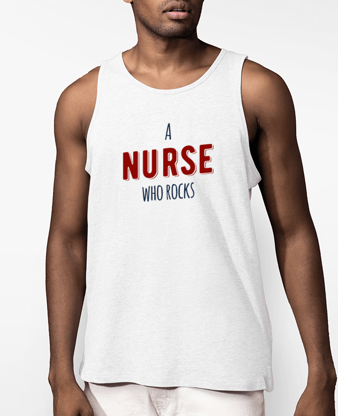 Débardeur Homme A nurse who rocks Par tunetoo