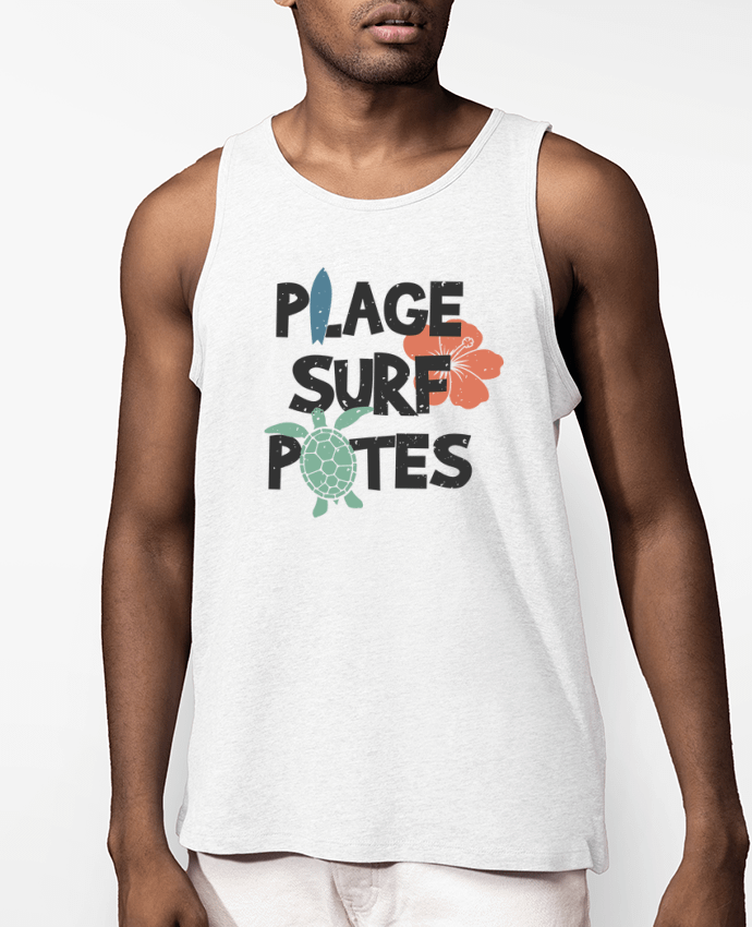 Débardeur Homme Plage Surf Potes Par tunetoo