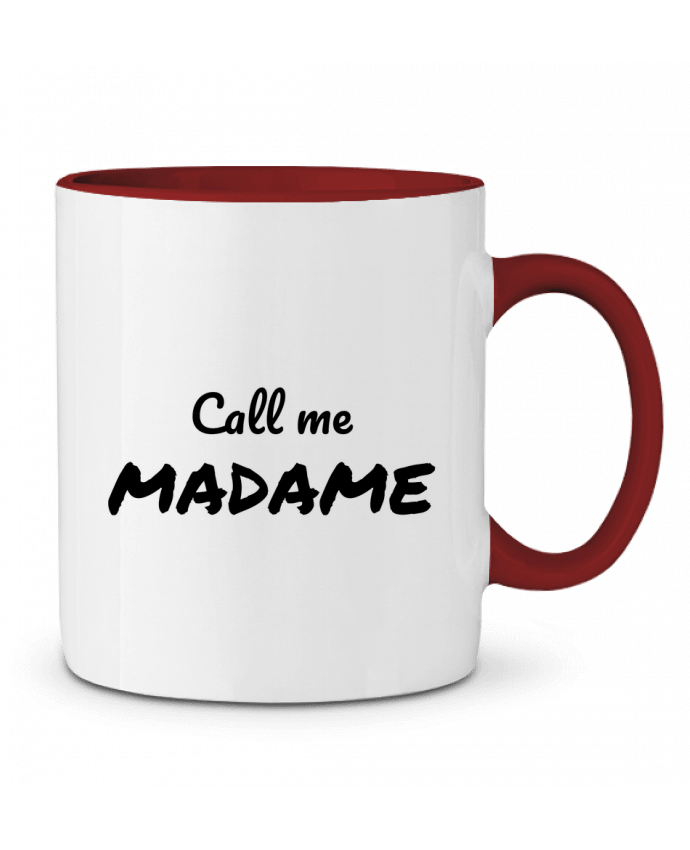 Mug bicolore Call me MADAME Madame Loé