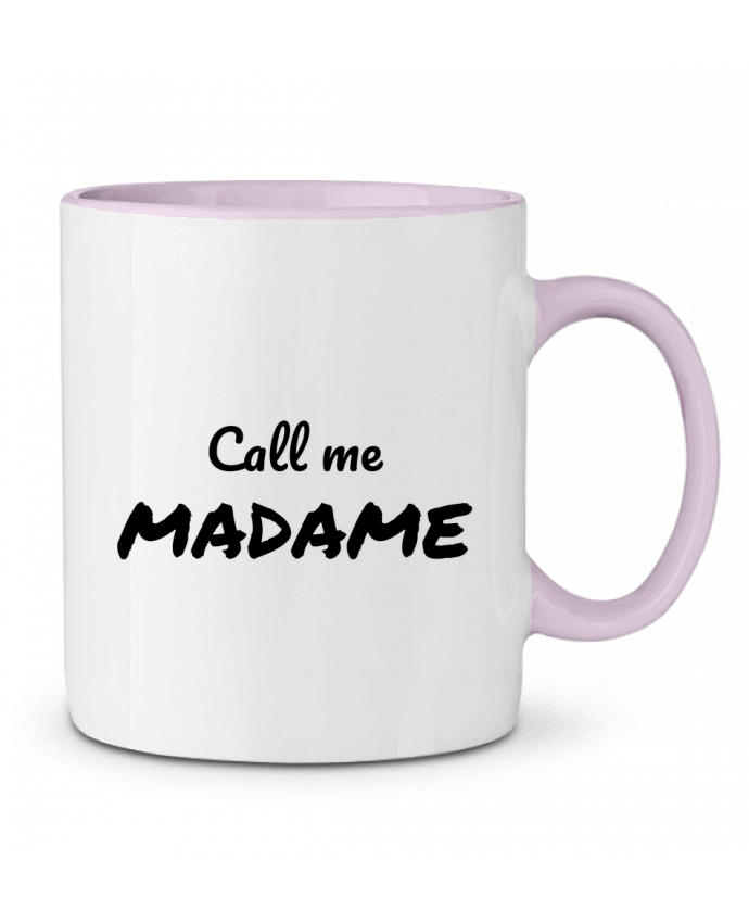 Two-tone Ceramic Mug Call me MADAME Madame Loé