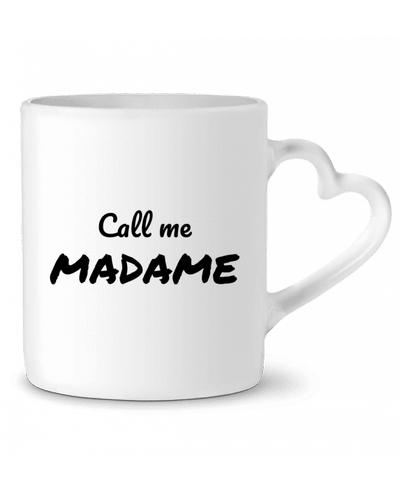 Mug coeur Call me MADAME par Madame Loé