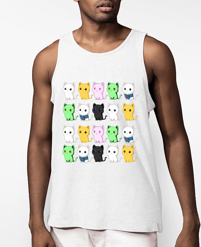 Débardeur Homme Mini gatos de colores Par MaaxLoL