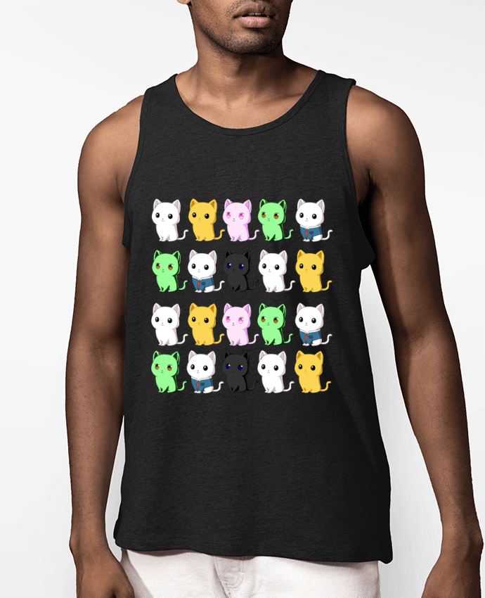 Débardeur Homme Mini gatos de colores Par MaaxLoL