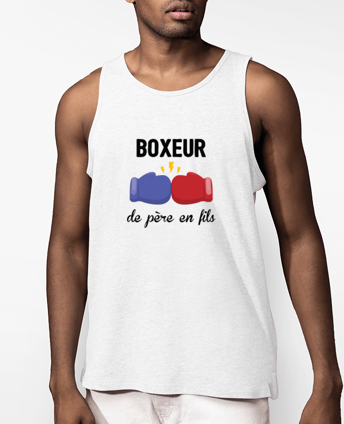 Débardeur Homme Boxeur de père en fils Par tunetoo