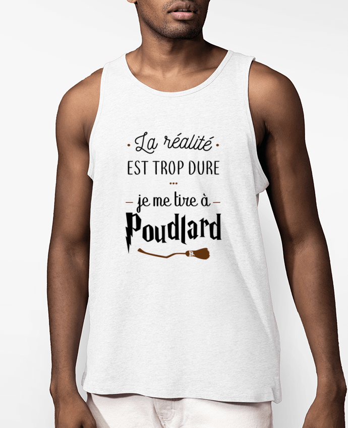 Débardeur Homme La réalité est trop dure, je me tire à Poudlard Par La boutique de Laura