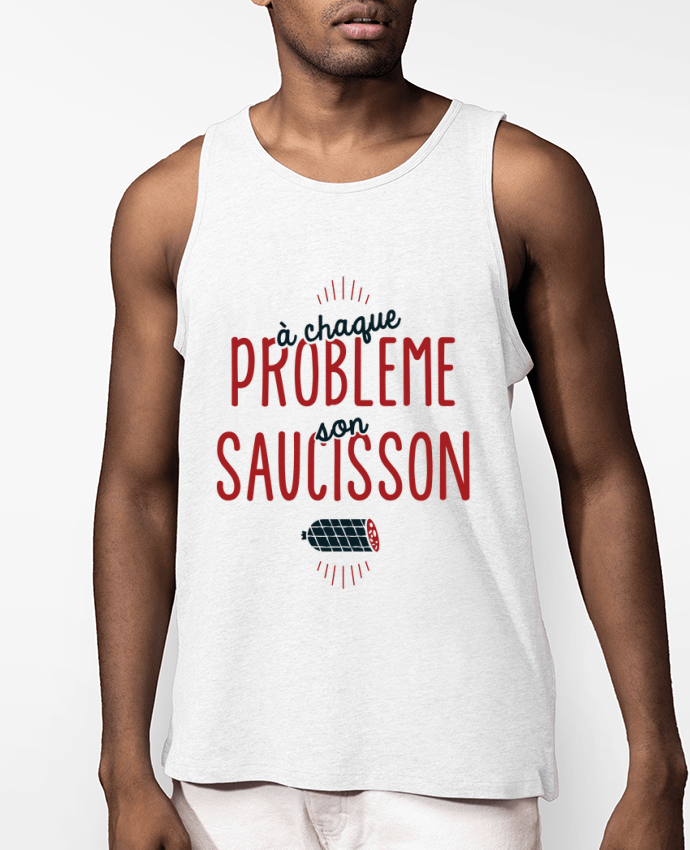 Débardeur Homme Saucisson apéro Par PTIT MYTHO