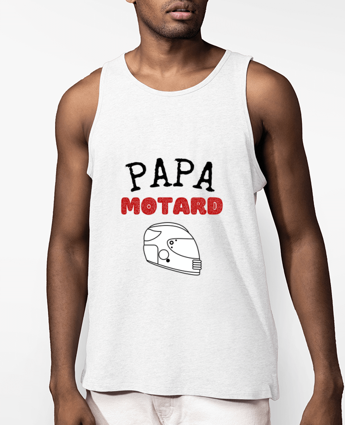 Débardeur Homme Papa motard idée cadeau humour fête des pères moto Par FAPROD