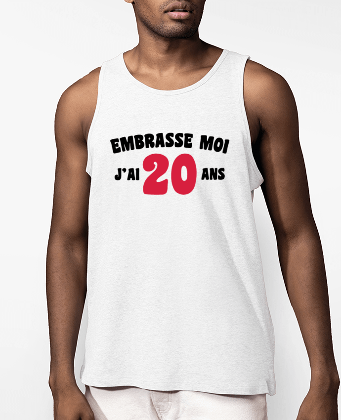 Débardeur Homme Embrasse moi j'ai 20 ans Par tunetoo