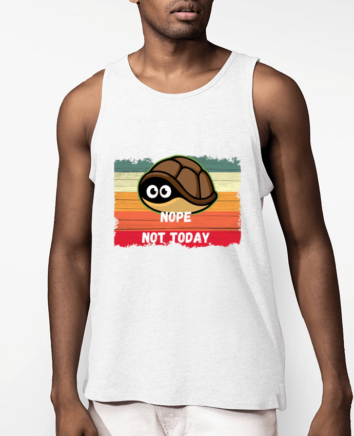 Débardeur Homme Tortoise Nope Not today Par Cheerocki