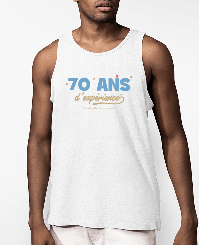 Débardeur Homme 70 ans d'expérience - Anniversaire Par tunetoo