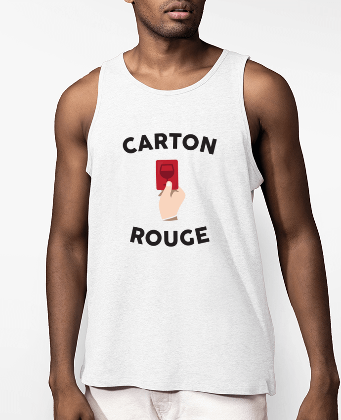 Débardeur Homme Apéro, carton rouge Par tunetoo