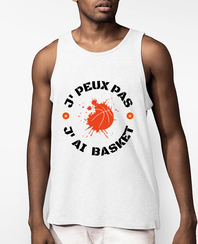 Débardeur Homme je peux pas j' ai basket Par Fridaé