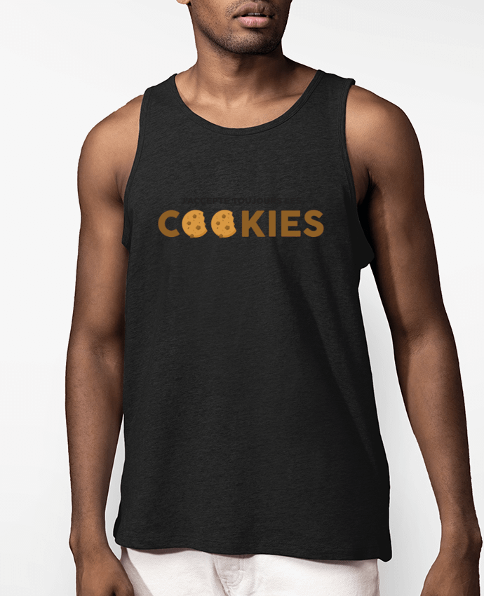 Débardeur Homme J'accepte toujours les cookies Par tunetoo