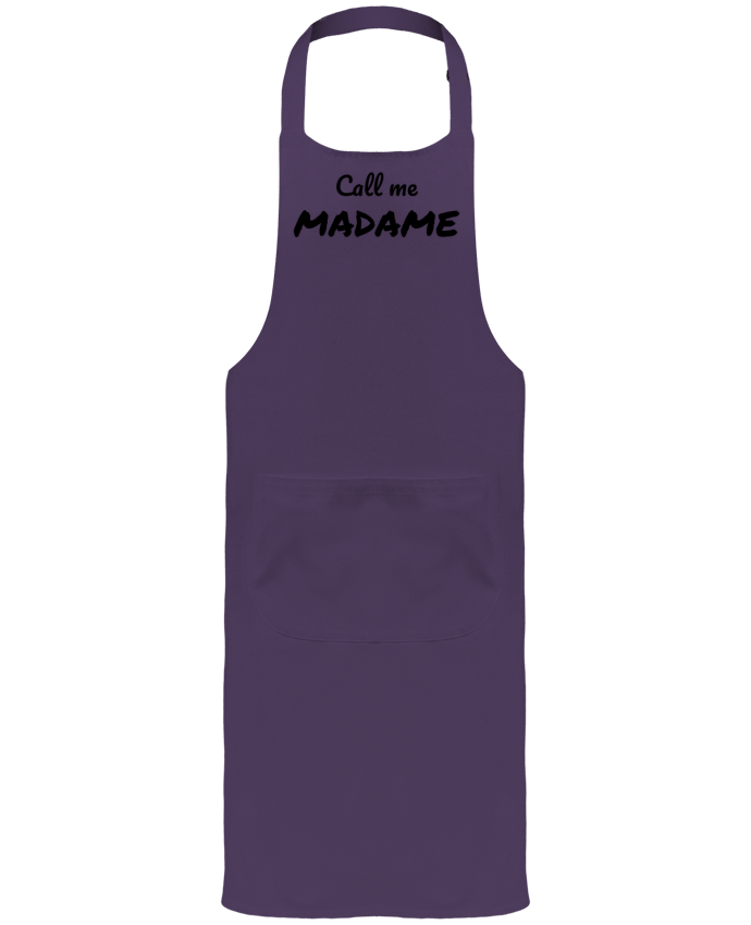 Garden or Sommelier Apron with Pocket Call me MADAME by Madame Loé