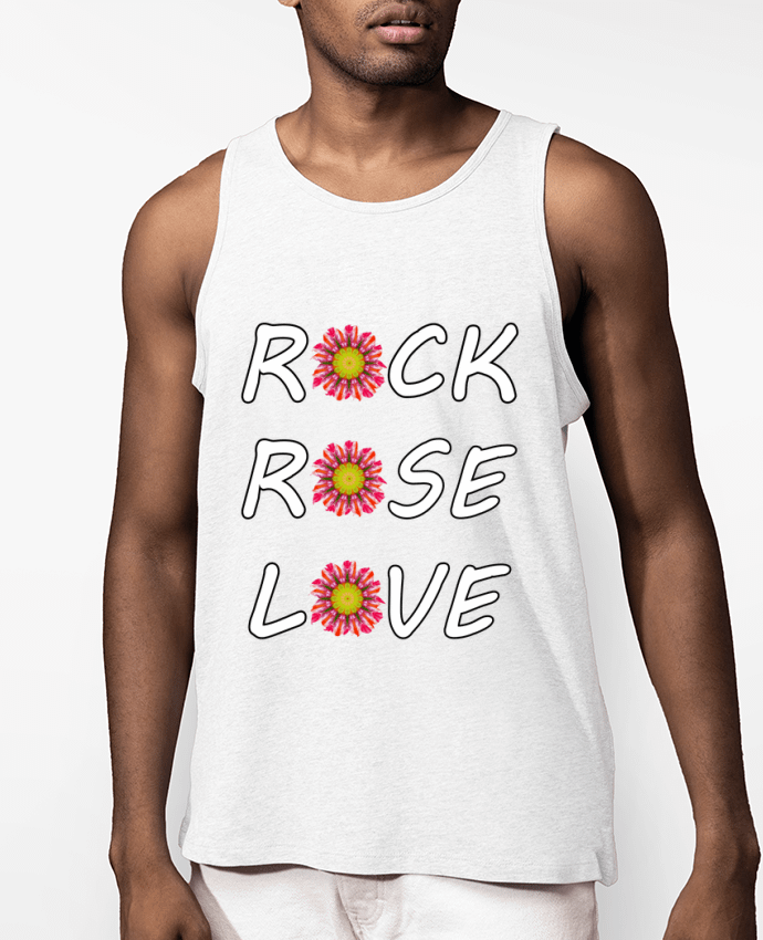 Débardeur Homme Rock Rose Love Par LV-CREATOR