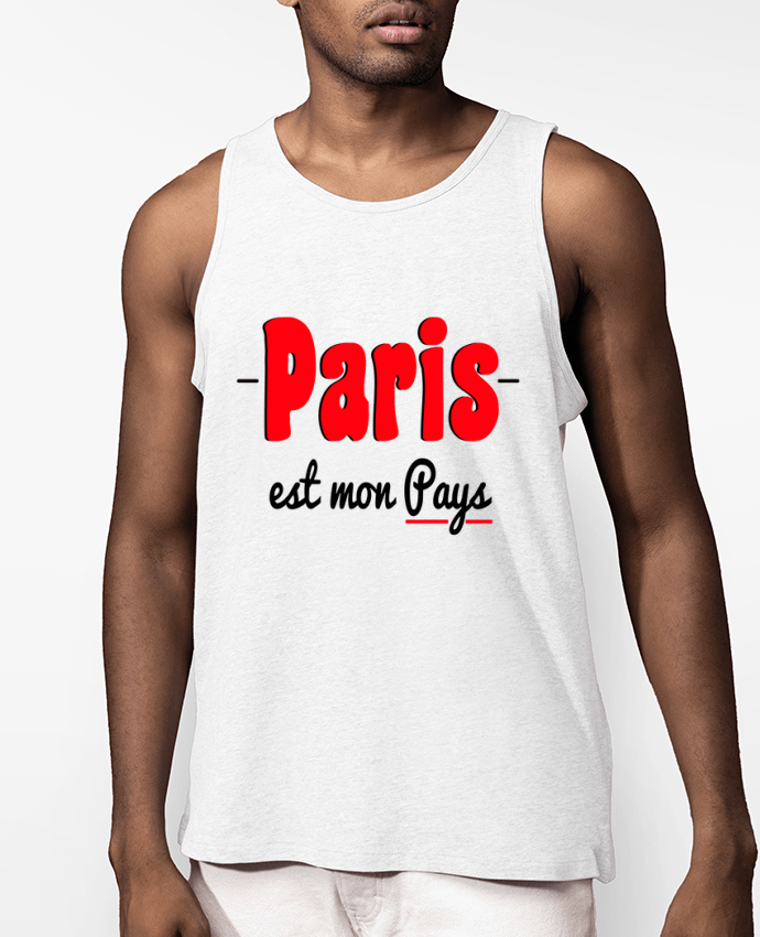 Débardeur Homme Paris est mon Pays Par Arepo