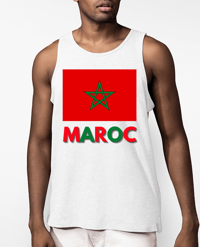 Débardeur Homme Drapeau Maroc Par Anastasia