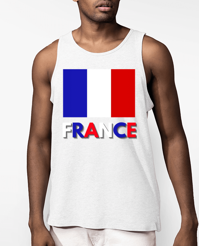 Débardeur Homme Drapeau France Par Anastasia