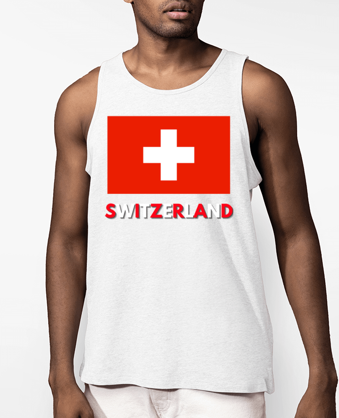 Débardeur Homme Drapeau suisse Par Anastasia