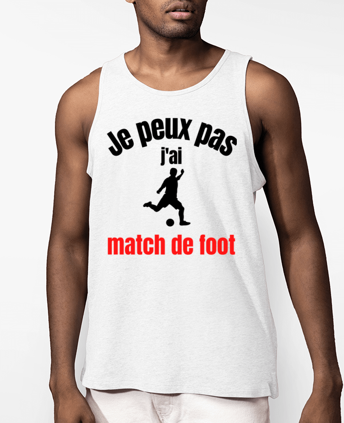 Débardeur Homme Je peux pas,j'ai match de foot Par Anastasia