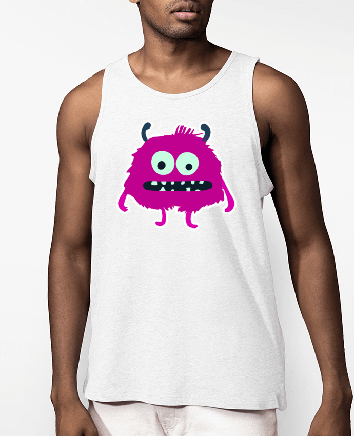 Débardeur Homme Monstre rose Par justsayin