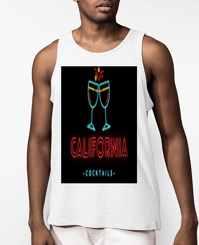 Débardeur Homme CALIFORNIA cocktails Par ilyaseedit