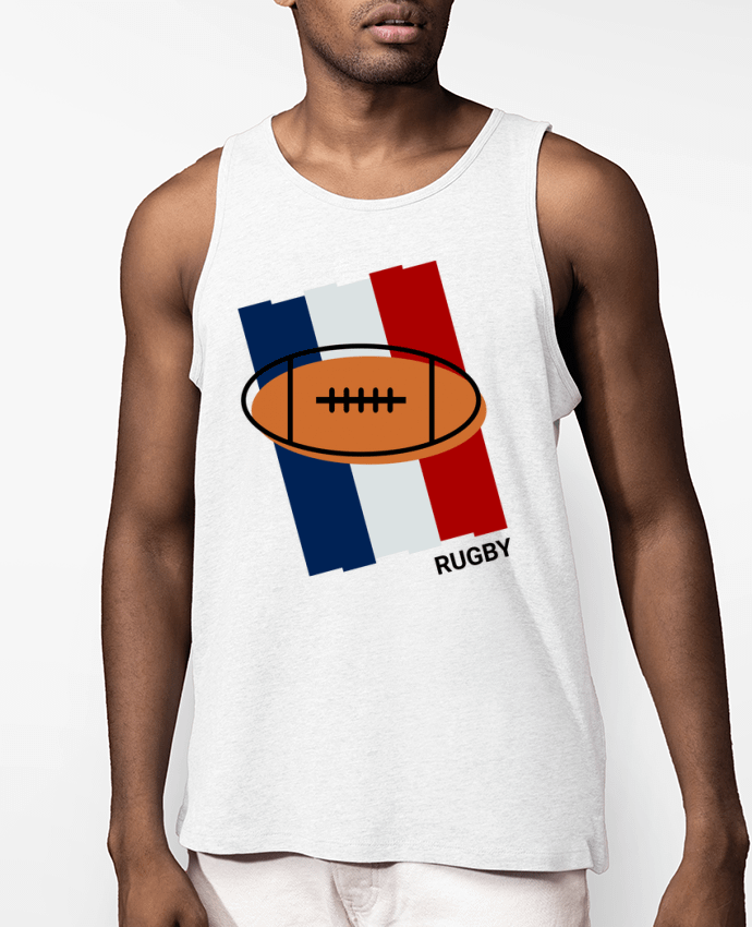Débardeur Homme Rugby France Par zabceroni