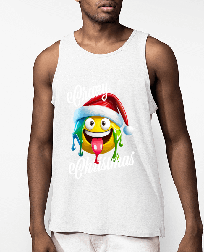 Débardeur Homme Emoji Fondant. Crazy Christmas Par Featheart