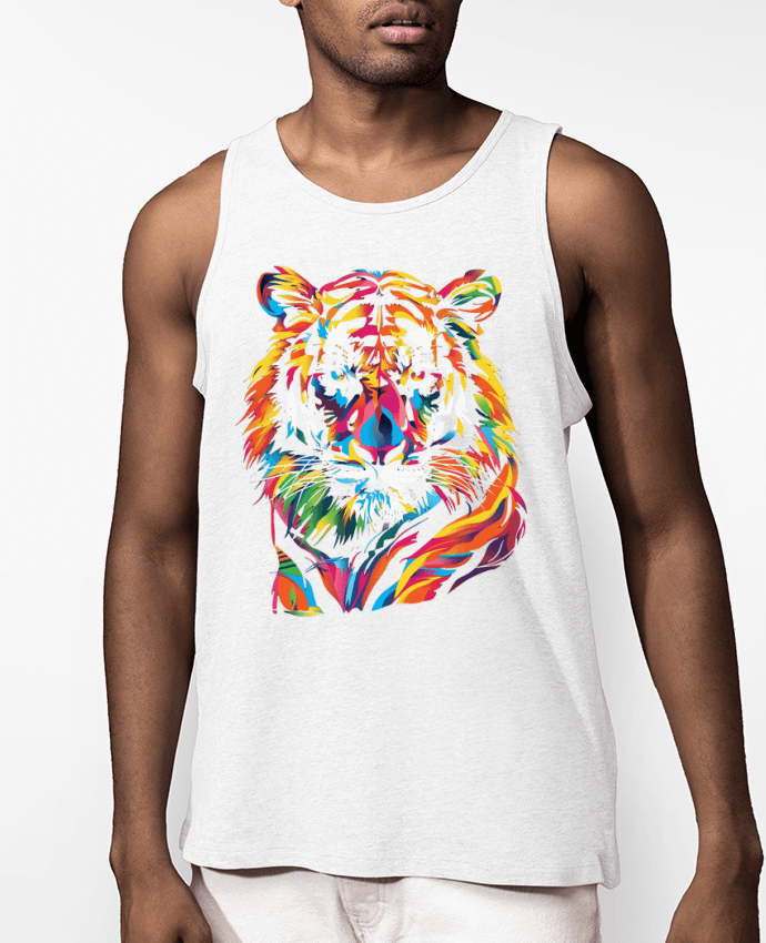 Débardeur Homme Illustration de Tigre stylisé Par KronoArt