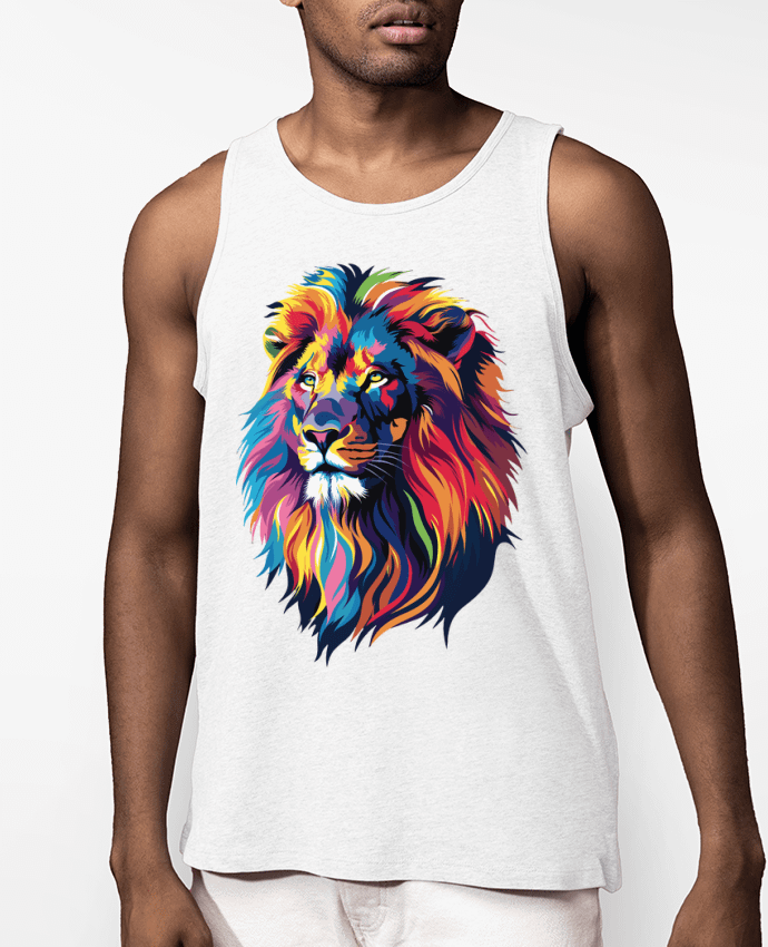 Débardeur Homme Illustration de Lion stylisé Par KronoArt