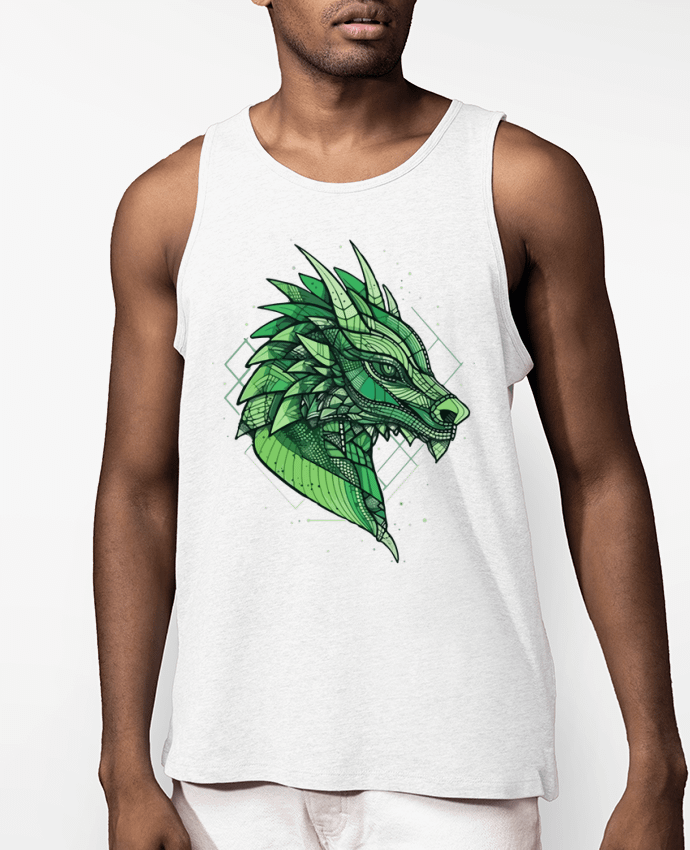Débardeur Homme Dragon stylisé, géométrique Par KronoArt