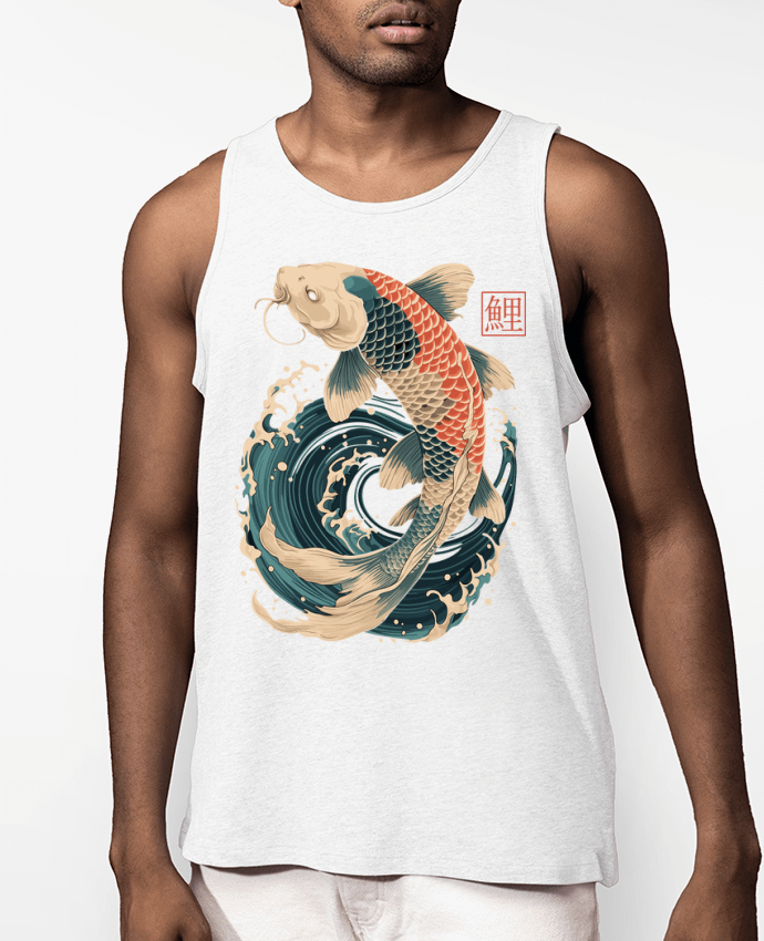 Débardeur Homme Carpe Koi Par KronoArt