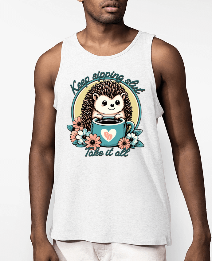 Débardeur Homme Keep sipping Par Mona Designs