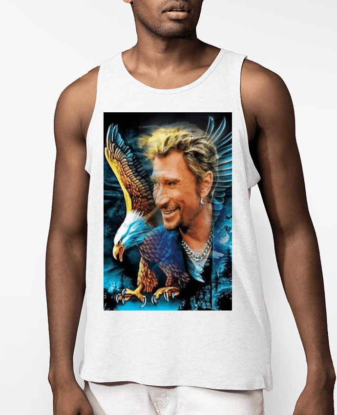 Débardeur Homme Dessin de Johnny Hallyday Par White Tiger 60