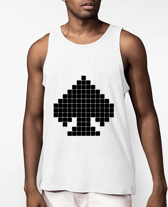 Débardeur Homme Rigged Poker - Pixel Art - Piques Par Rigged Poker Shop