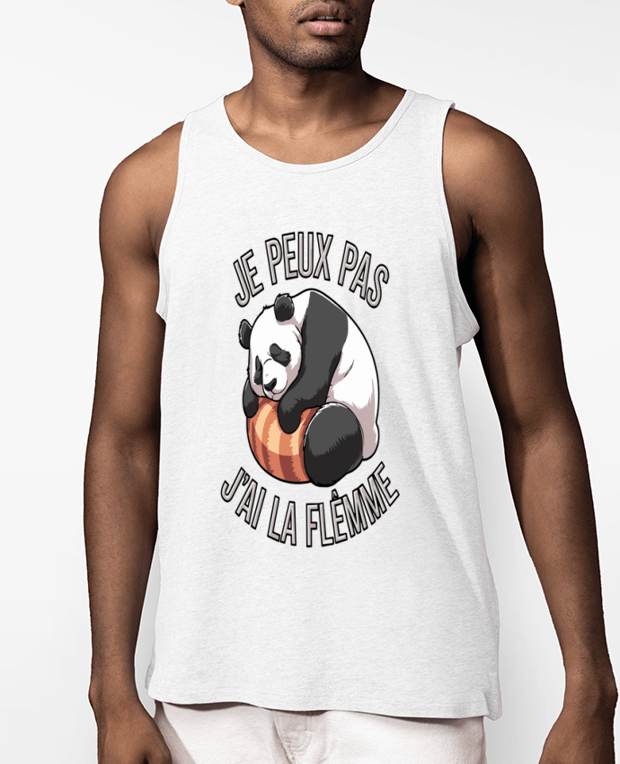 Débardeur Homme je peux pas j'ai la flemme Par bwilfy